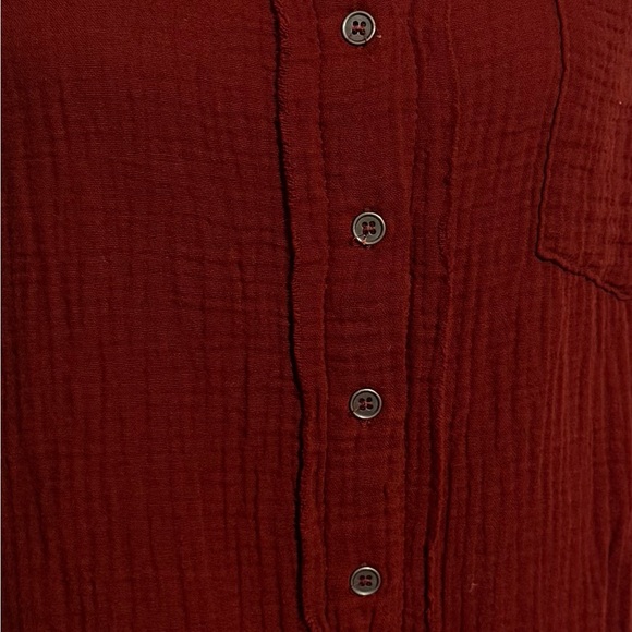 Rust Button-Up Shirt - Picture 3 of 3